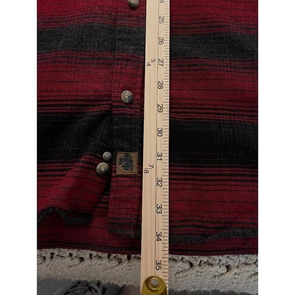 Legendary Whitetails Mens Red & Black Plaid Flannel Shirt 3XT 100% Cotton - Picture 12 of 15